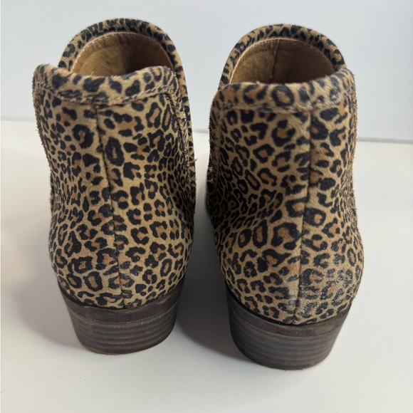 Sz 6 Lucky Brand Baley 2 Leopard Split Shaft Ankle Boots - Picture 2 of 6